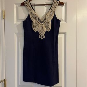 Lily Pulitzer navy shift dress